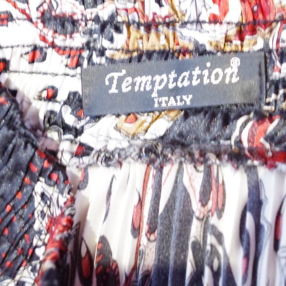 Temptation Italy Knife Pleated Maxi Skirt-  Sz. Sm/Med - Picture 4 of 4